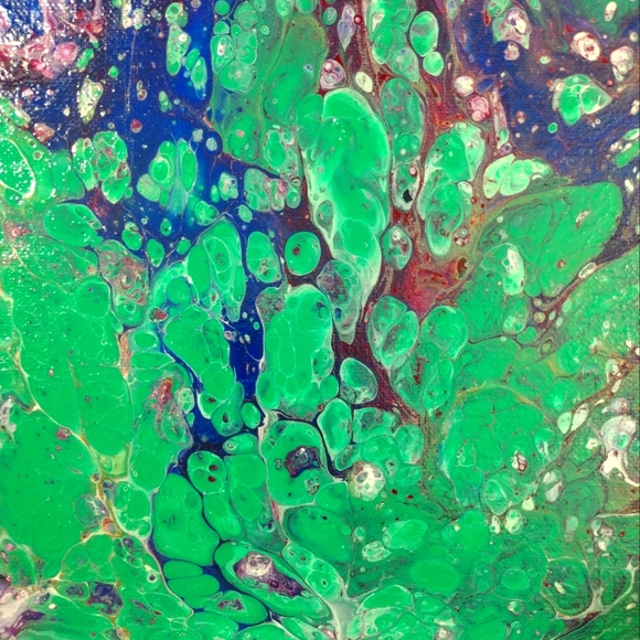 Acrylic fluid art painting - Picture 2 of 2